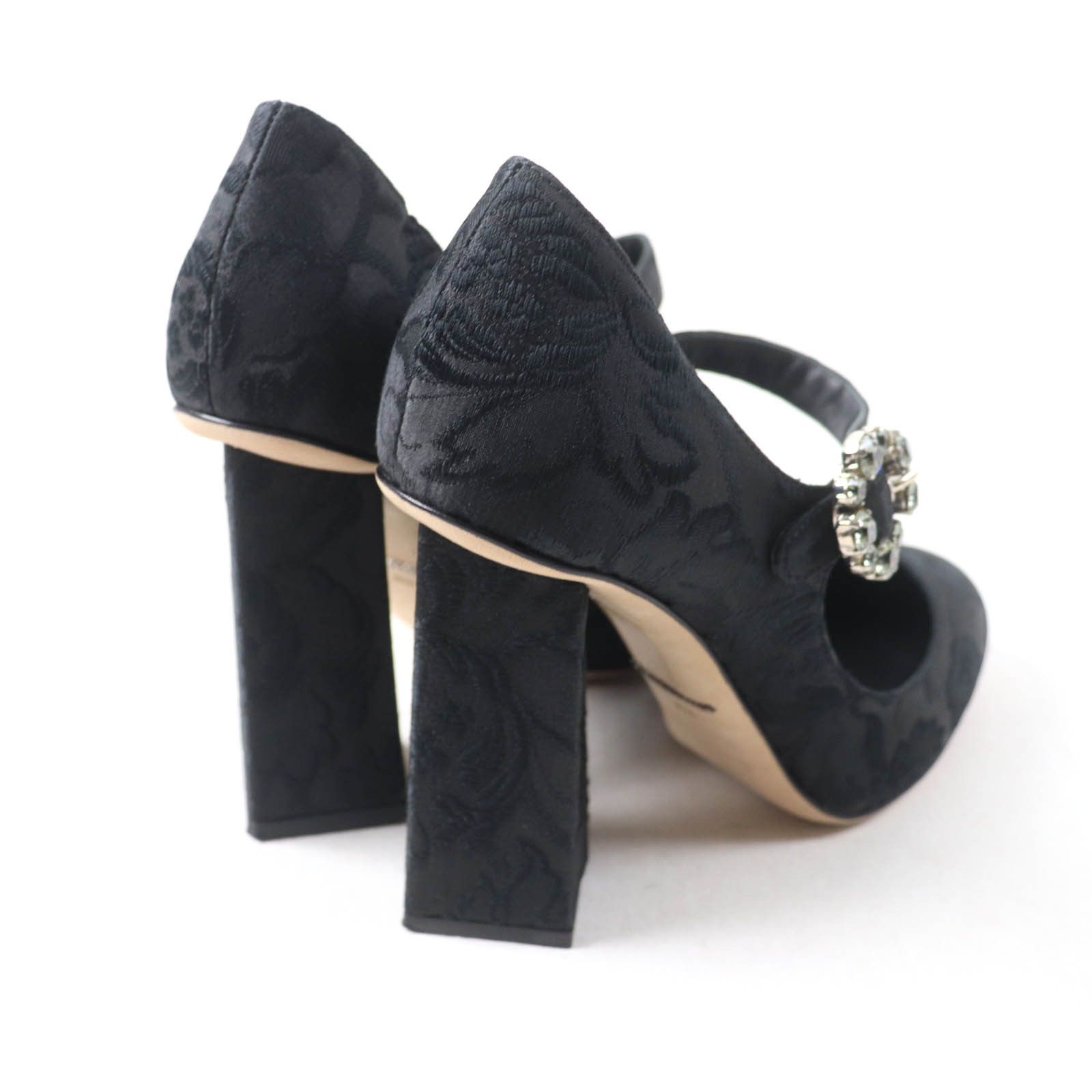 Dolce & Gabbana Dolce & Gabbana Dolce&Gabbana Crystal Buckle Flower Embroidery polyester silk Pumps Others Shoes DUTY FREE for USA Size ONE SIZE - 3 Thumbnail