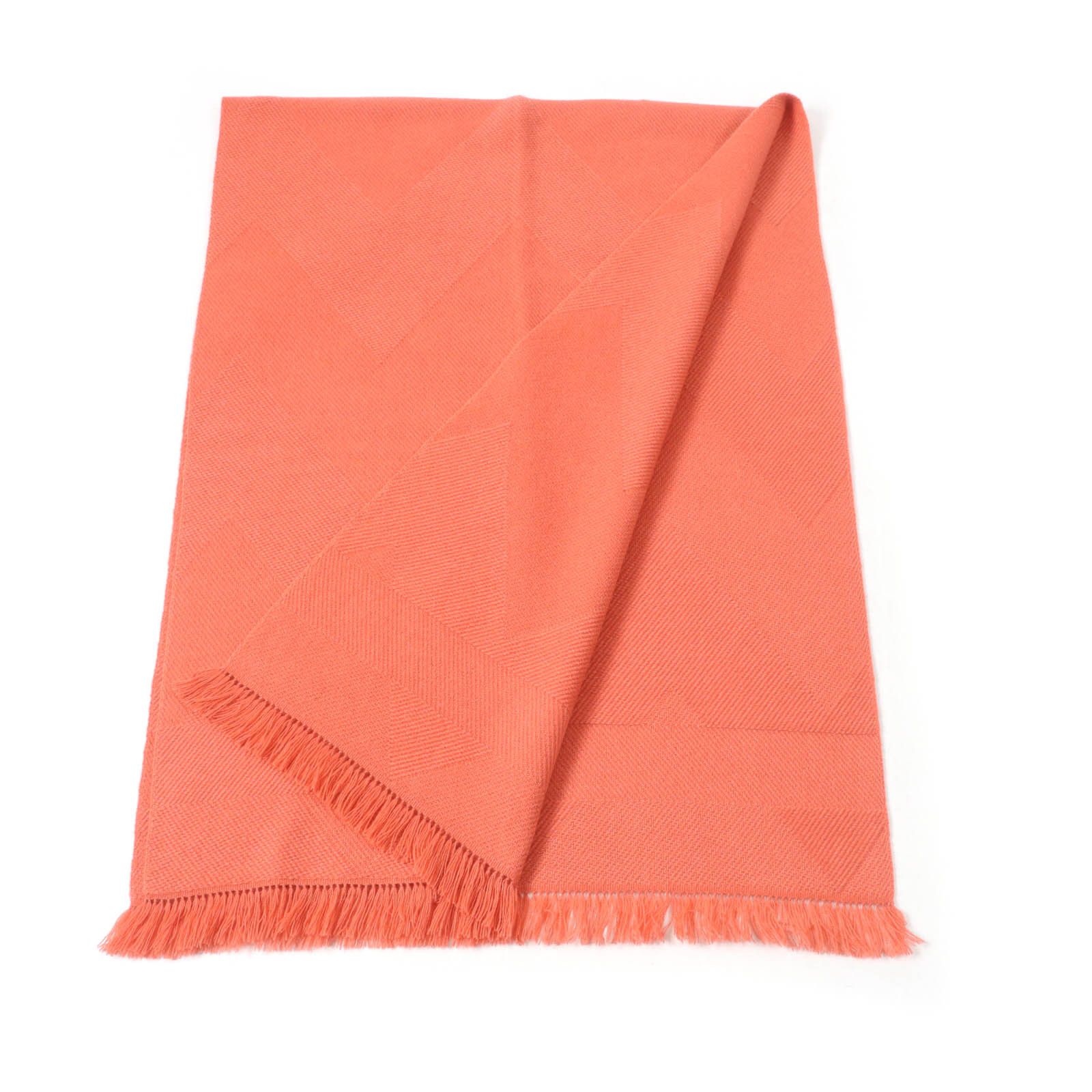 Hermes Hermes Hermes Grand Chevron Cashmere Scarf Natural Material Scarf DUTY FREE for USA Size ONE SIZE - 3 Thumbnail