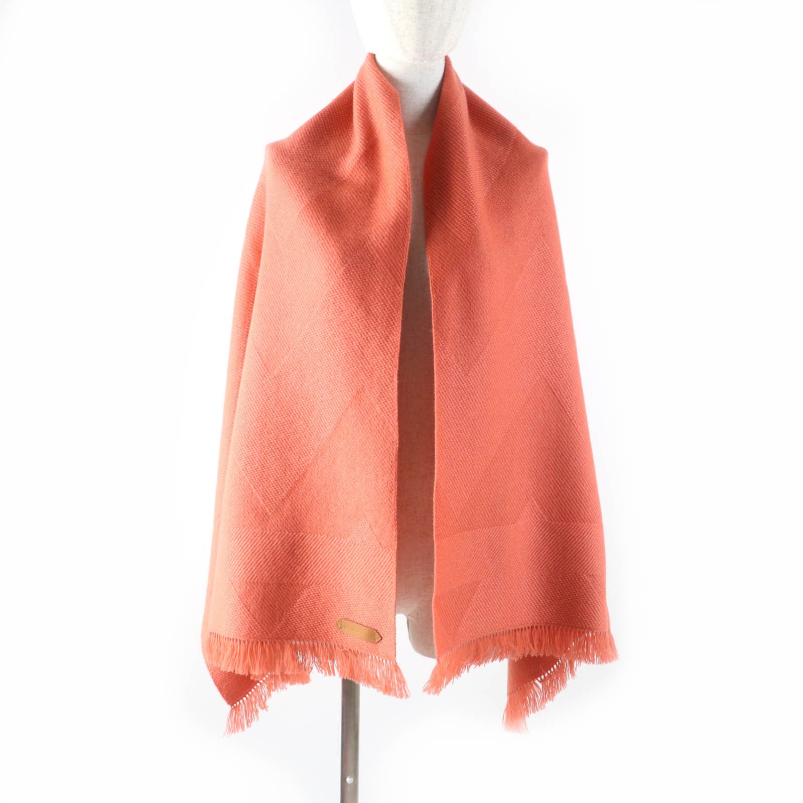 Hermes Hermes Hermes Grand Chevron Cashmere Scarf Natural Material Scarf DUTY FREE for USA Size ONE SIZE - 4 Thumbnail