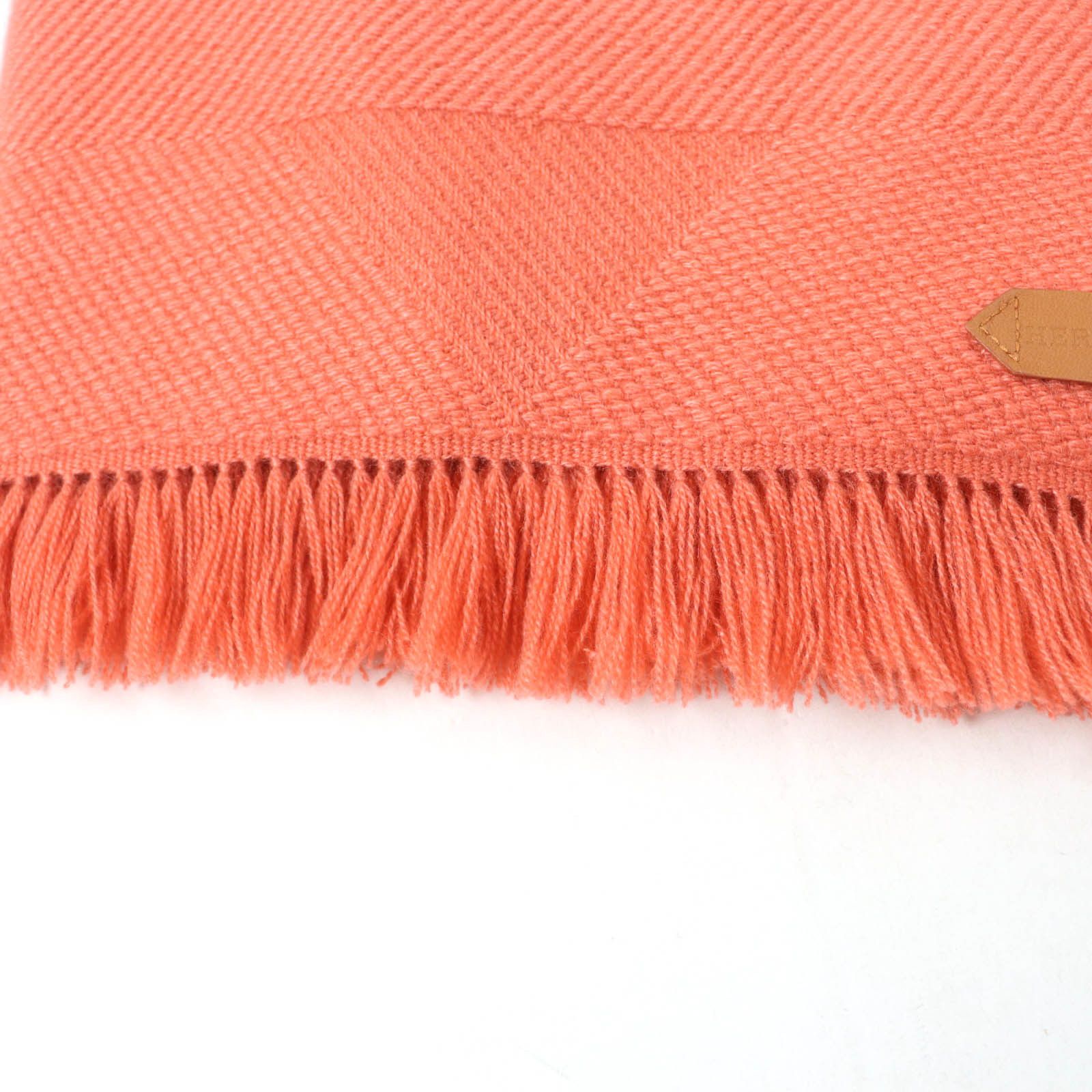 Hermes Hermes Hermes Grand Chevron Cashmere Scarf Natural Material Scarf DUTY FREE for USA Size ONE SIZE - 8 Thumbnail