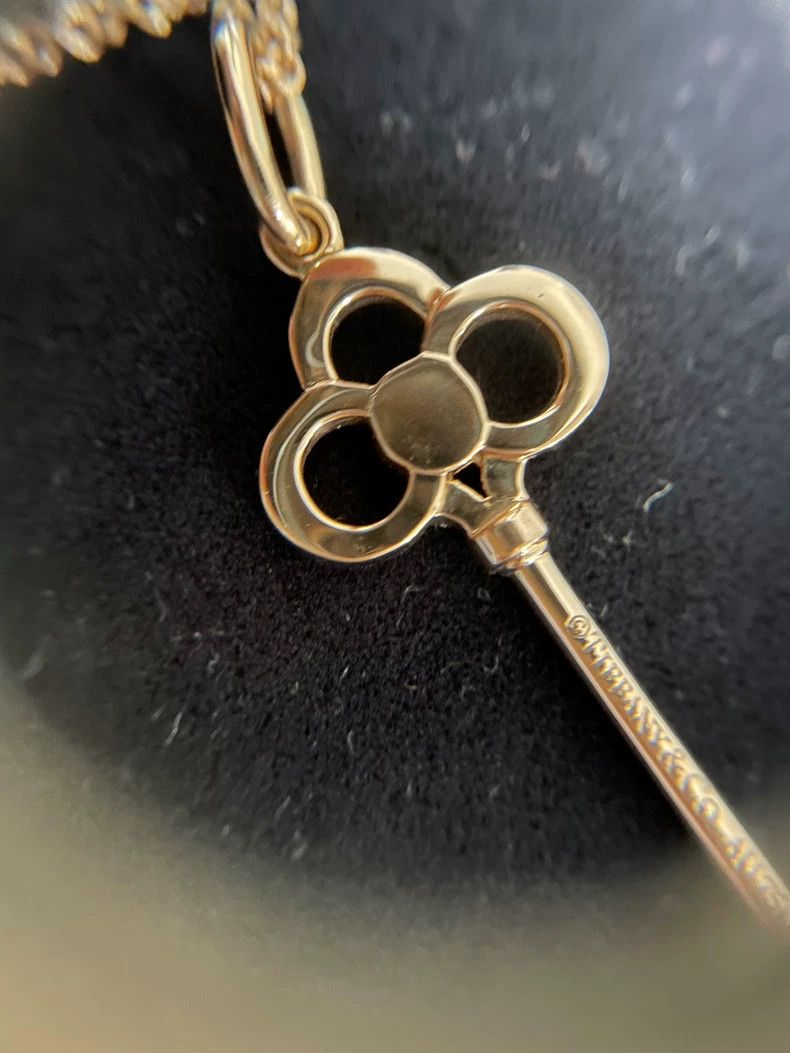 Tiffany & Co. Tiffany Rose Gold Key Necklace with Box Size ONE SIZE - 5 Thumbnail