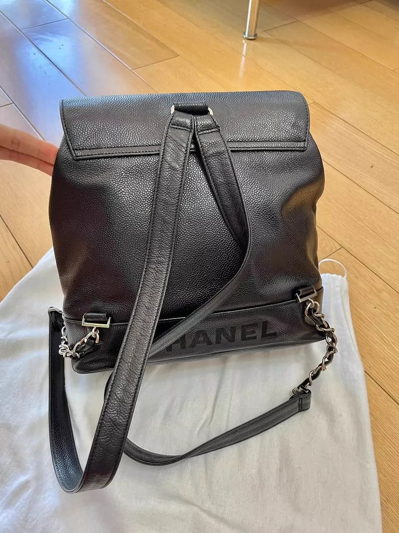 Chanel Chanel Black Caviar Leather Backpack Size ONE SIZE - 3 Thumbnail