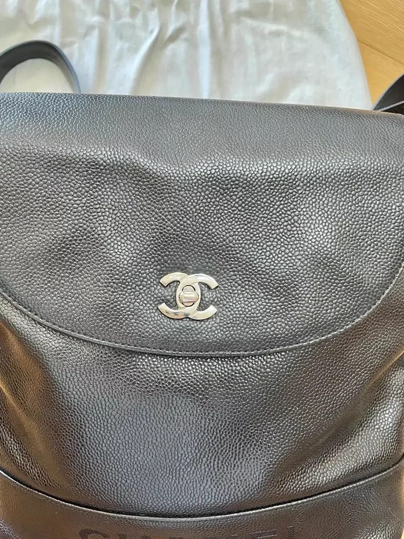 Chanel Chanel Black Caviar Leather Backpack Size ONE SIZE - 4 Thumbnail