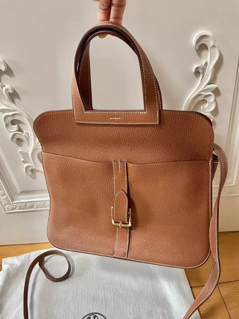 Hermes Hermes Halzan31 Bag with Gold Buckle Size ONE SIZE - 2 Thumbnail