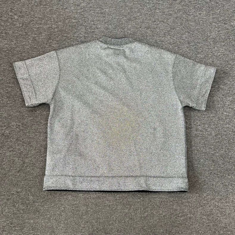 Jil Sander Silver Glitter Short Sleeve Sweatshirt Size US M / EU 48-50 / 2 - 5 Thumbnail