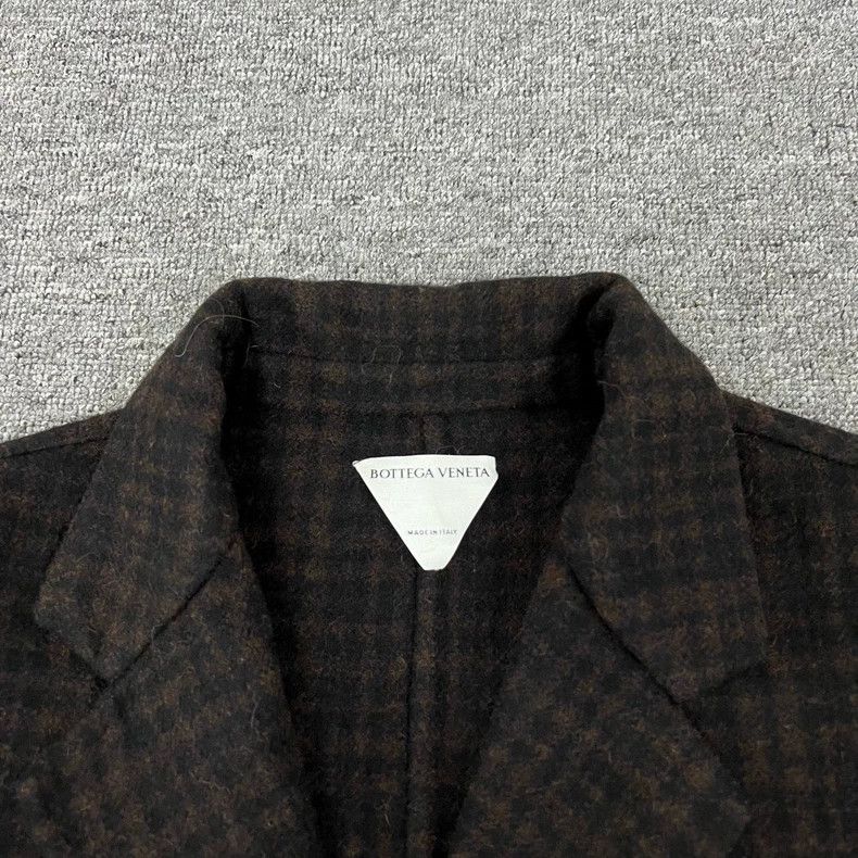 Bottega Veneta Bottega Veneta Plaid Wool Coat for Men Size US L / EU 52-54 / 3 - 5 Thumbnail