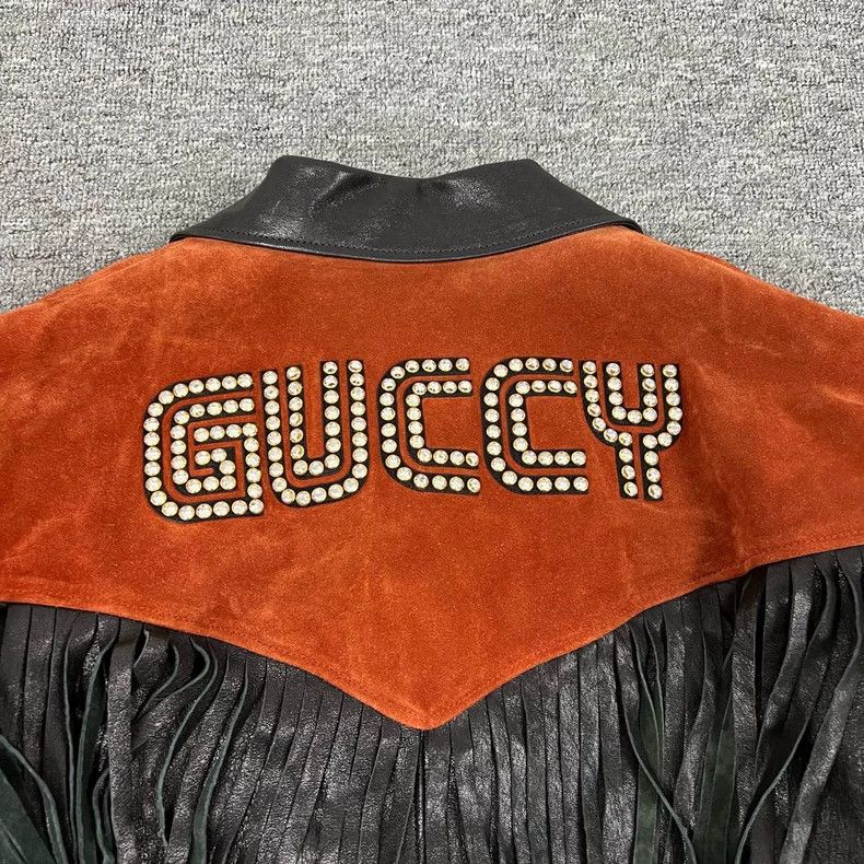 Gucci Gucci Suede and Leather Fringe Jacket Size US M / EU 48-50 / 2 - 3 Thumbnail