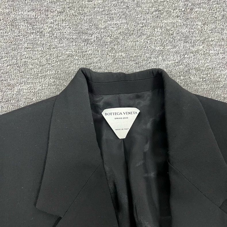 Bottega Veneta Bottega Veneta Black Wool Blazer Jacket Size US M / EU 48-50 / 2 - 5 Thumbnail