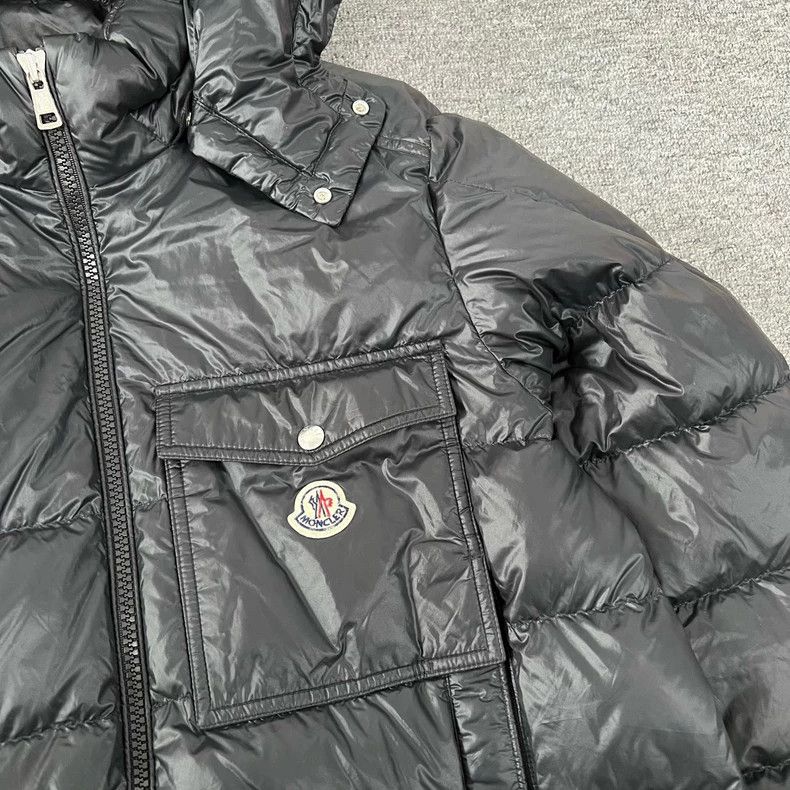 Moncler Moncler Wollaston Black Puffer Jacket Size US XXL / EU 58 / 5 - 4 Thumbnail