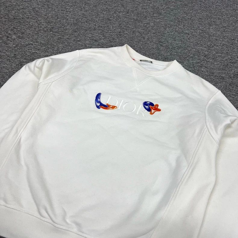 Dior Dior Artist Kenny Collaboration White Sweatshirt Size US XL / EU 56 / 4 - 3 Thumbnail