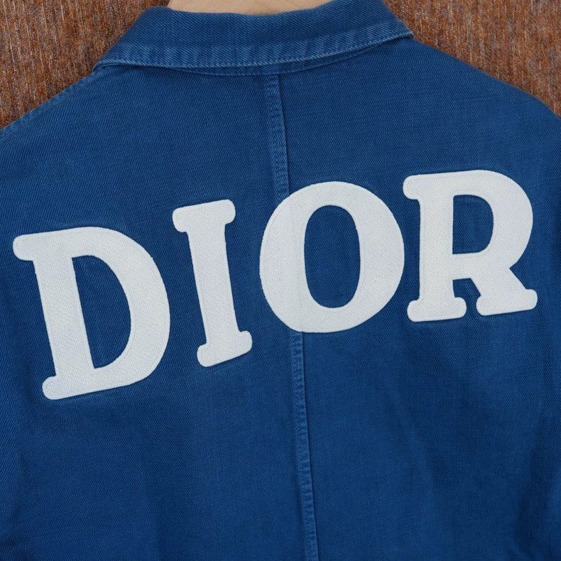 Dior Dior 1947 Embroidered Logo Jacket in Blue Size US L / EU 52-54 / 3 - 4 Thumbnail