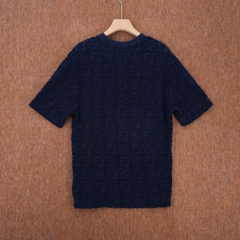 Fendi Fendi Navy Blue Short Sleeve T-shirt Size US S / EU 44-46 / 1 - 2 Thumbnail