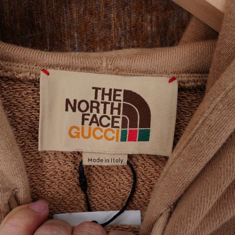 Gucci Gucci TNF Collaboration Hoodie in Beige Color Size US XXS / EU 40 - 4 Thumbnail