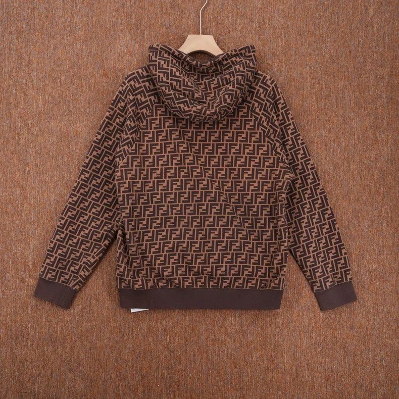 Fendi FENDI Logo Print Hooded Sweatshirt Size XL Size US XL / EU 56 / 4 - 2 Thumbnail