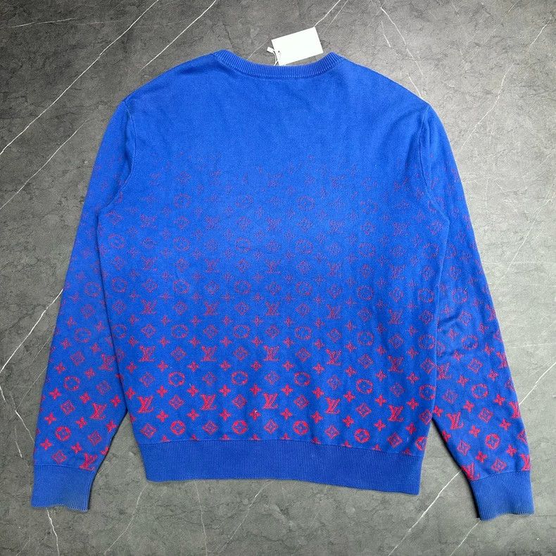 Louis Vuitton Louis Vuitton Gradient Blue Red Knit Sweater Size US L / EU 52-54 / 3 - 4 Thumbnail