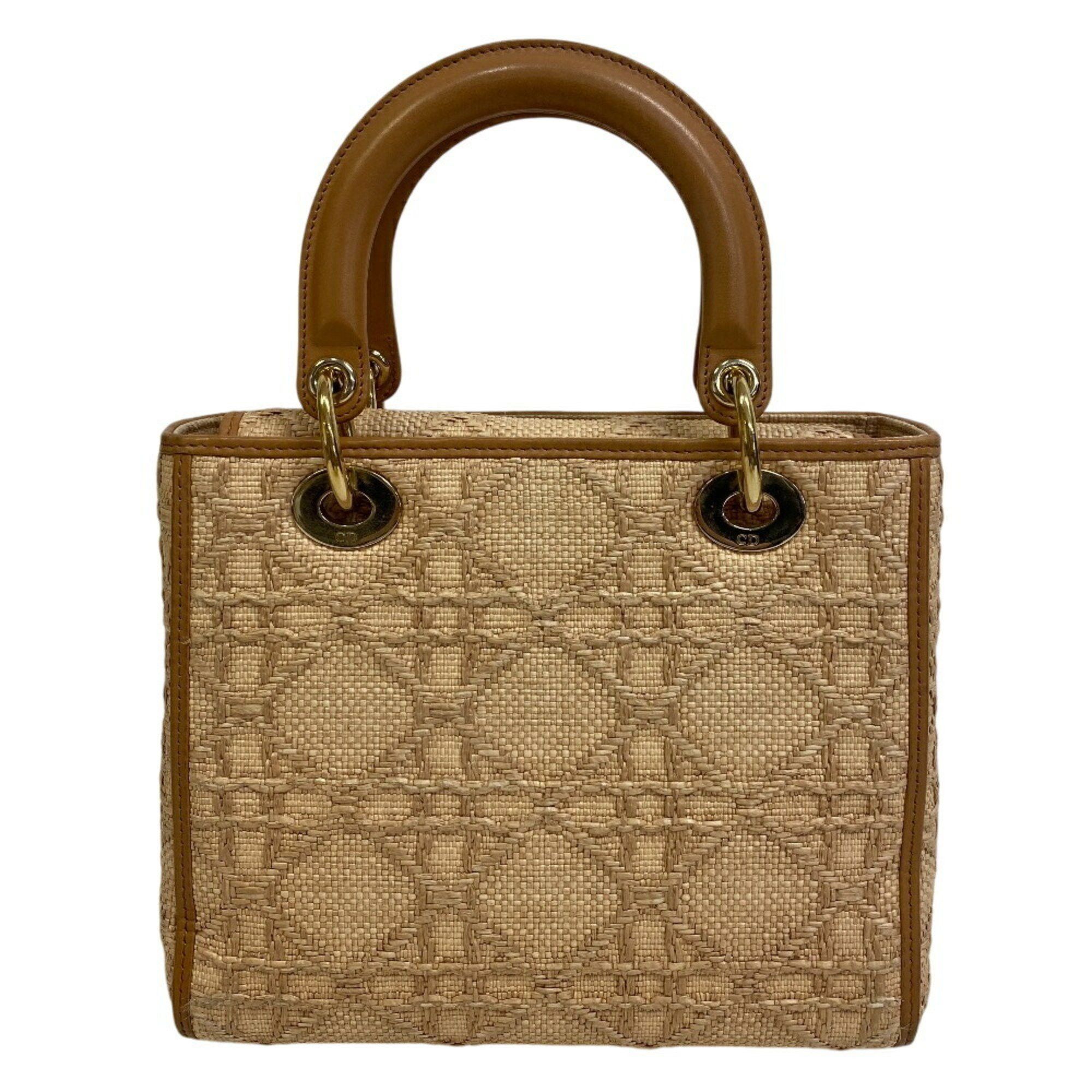 Dior Christian Dior M05650MBDM925 2way Medium Bag Cannage Shoulder Women's Beige Size ONE SIZE - 2 Thumbnail
