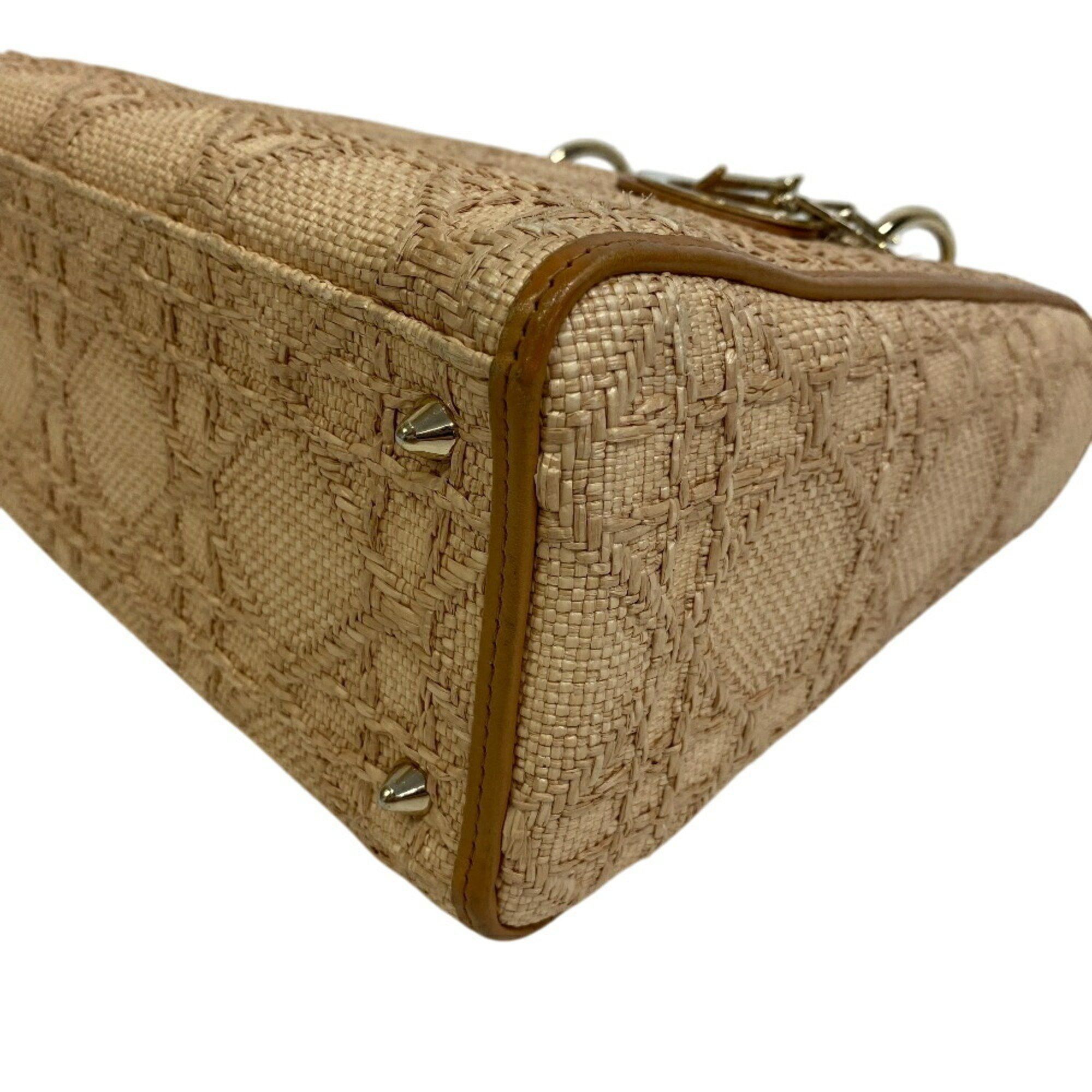 Dior Christian Dior M05650MBDM925 2way Medium Bag Cannage Shoulder Women's Beige Size ONE SIZE - 3 Thumbnail