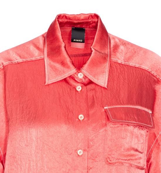 Pinko PINKO Women Shirts 104846 A2BUN55 Pink Size S / US 4 / IT 40 - 4 Thumbnail