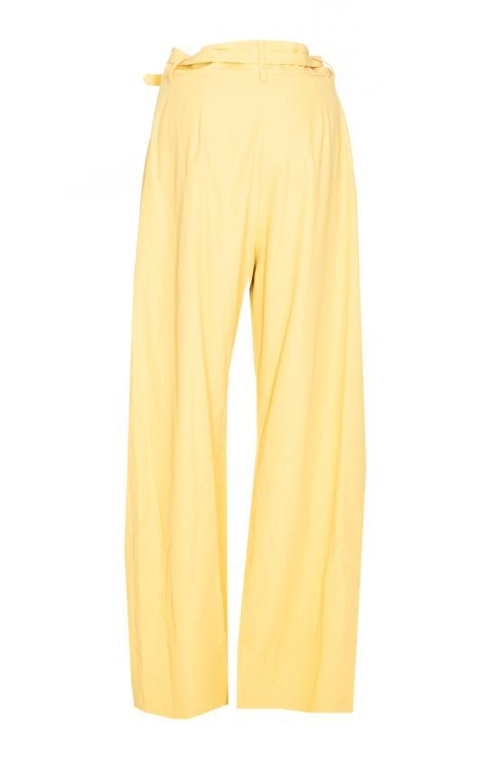 Pinko PINKO Women Straight Pants 104648 A2ERC43 Yellow Size 28" / US 6 / IT 42 - 2 Thumbnail