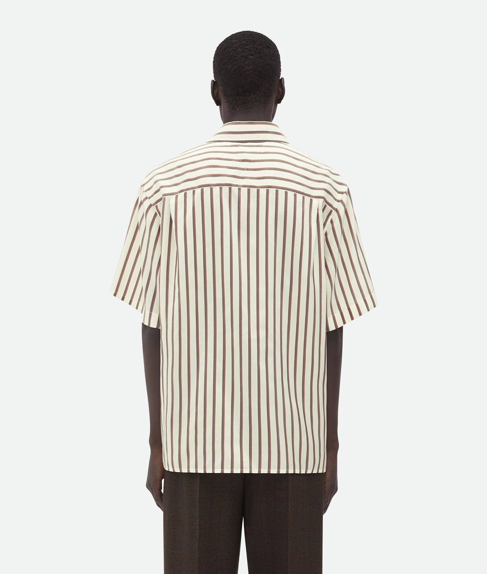 Bottega Veneta short-sleeved silk bicolor striped shirt Size US S / EU 44-46 / 1 - 3 Thumbnail