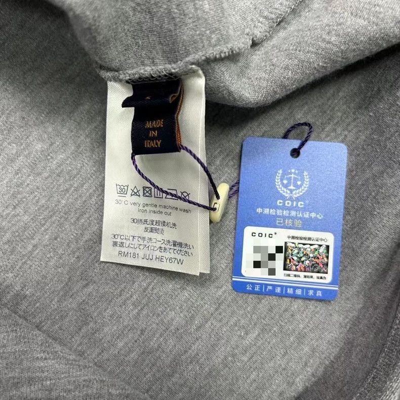 Louis Vuitton New Louis Vuitton Gray Logo Long Sleeve Sweatshirt Size US L / EU 52-54 / 3 - 3 Thumbnail