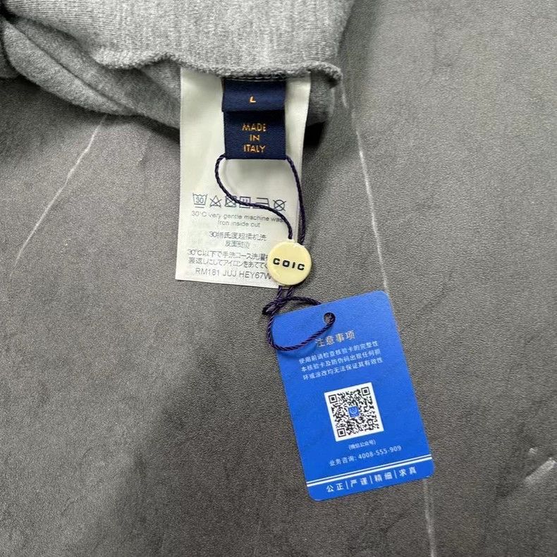 Louis Vuitton New Louis Vuitton Gray Logo Long Sleeve Sweatshirt Size US L / EU 52-54 / 3 - 6 Thumbnail