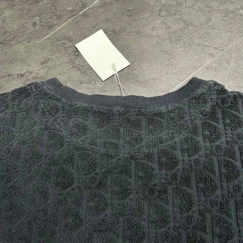 Dior Dior Black Logo Towel Short Sleeve Shirt Size US XL / EU 56 / 4 - 4 Thumbnail