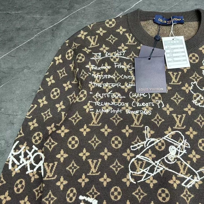 Louis Vuitton Louis Vuitton Graffiti Box Sweater M Size Size US M / EU 48-50 / 2 - 3 Thumbnail