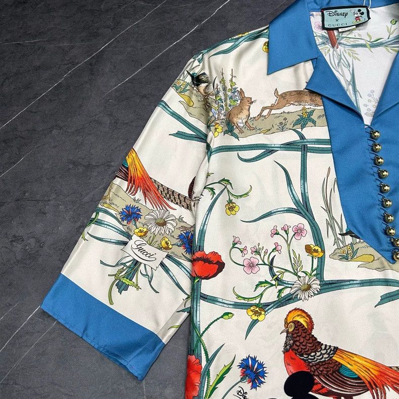 Gucci GUCCI Disney Silk Short Sleeve Pajamas Size US M / EU 48-50 / 2 - 3 Thumbnail