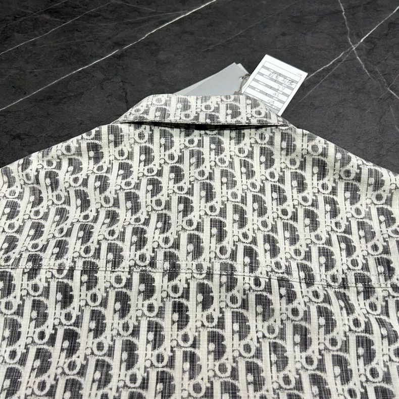 Dior New DIOR Logo Denim Shirt in Gray Size US M / EU 48-50 / 2 - 8 Thumbnail