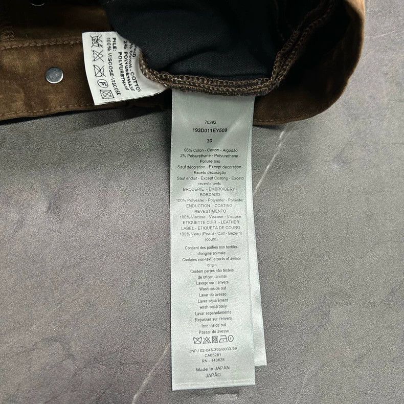 Dior DIOR Travis Scott Brown Velvet Jeans Pants Size US 30 / EU 46 - 6 Thumbnail