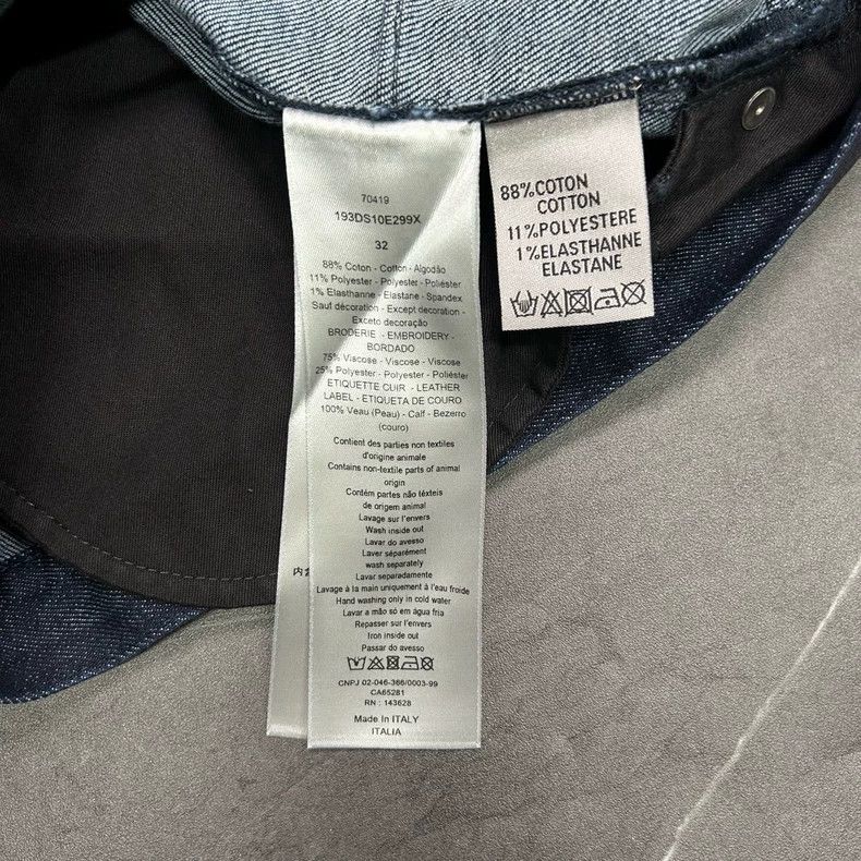 Dior Dior Travis Scott Embroidered Logo Denim Pants Size US 30 / EU 46 - 6 Thumbnail