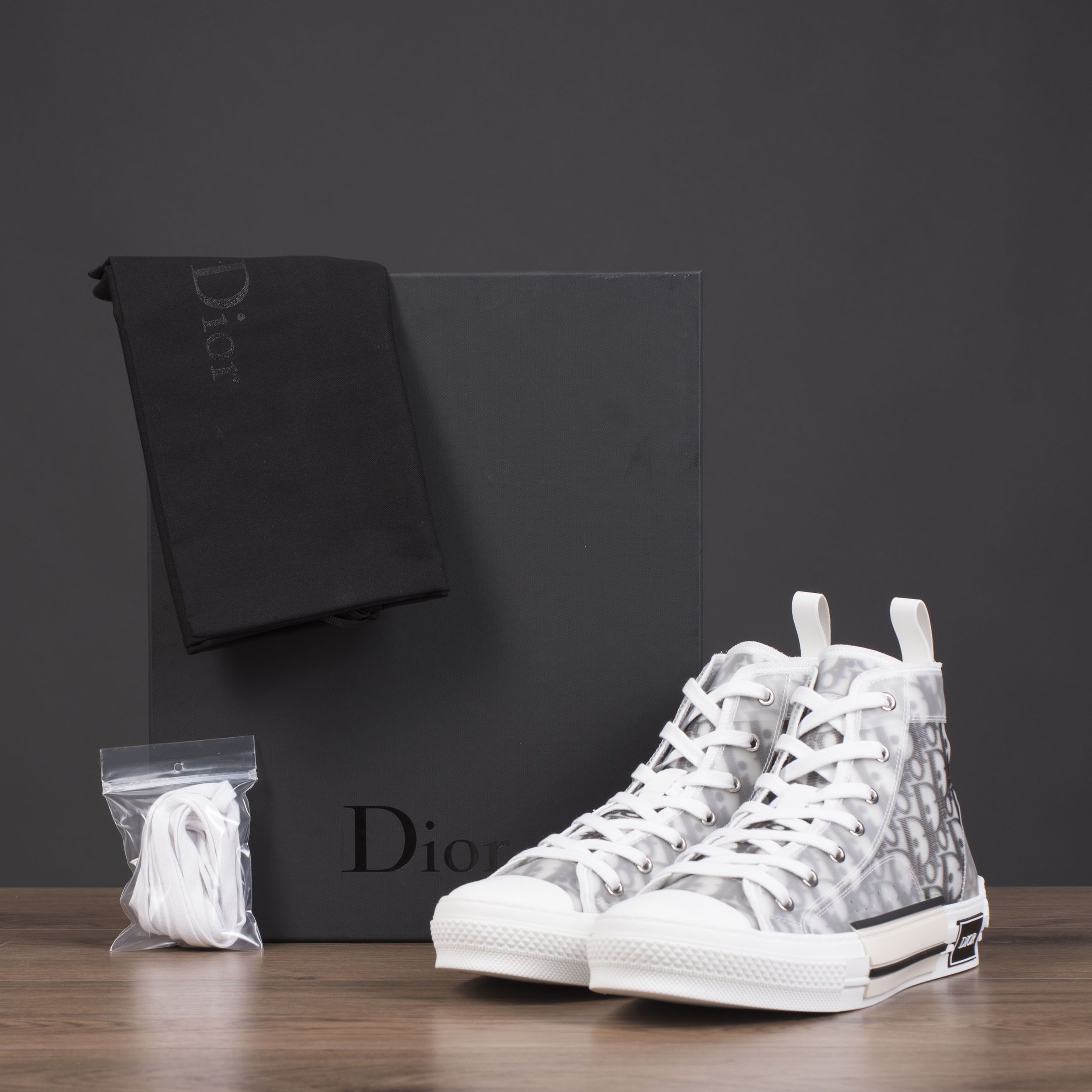 Dior Dior x Kaws B23 High Top Sneakers In Dior Oblique Grailed