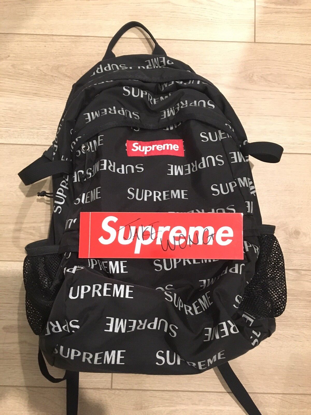 Supreme 3M Reflective Repeat Backpack Red - FW16 - US