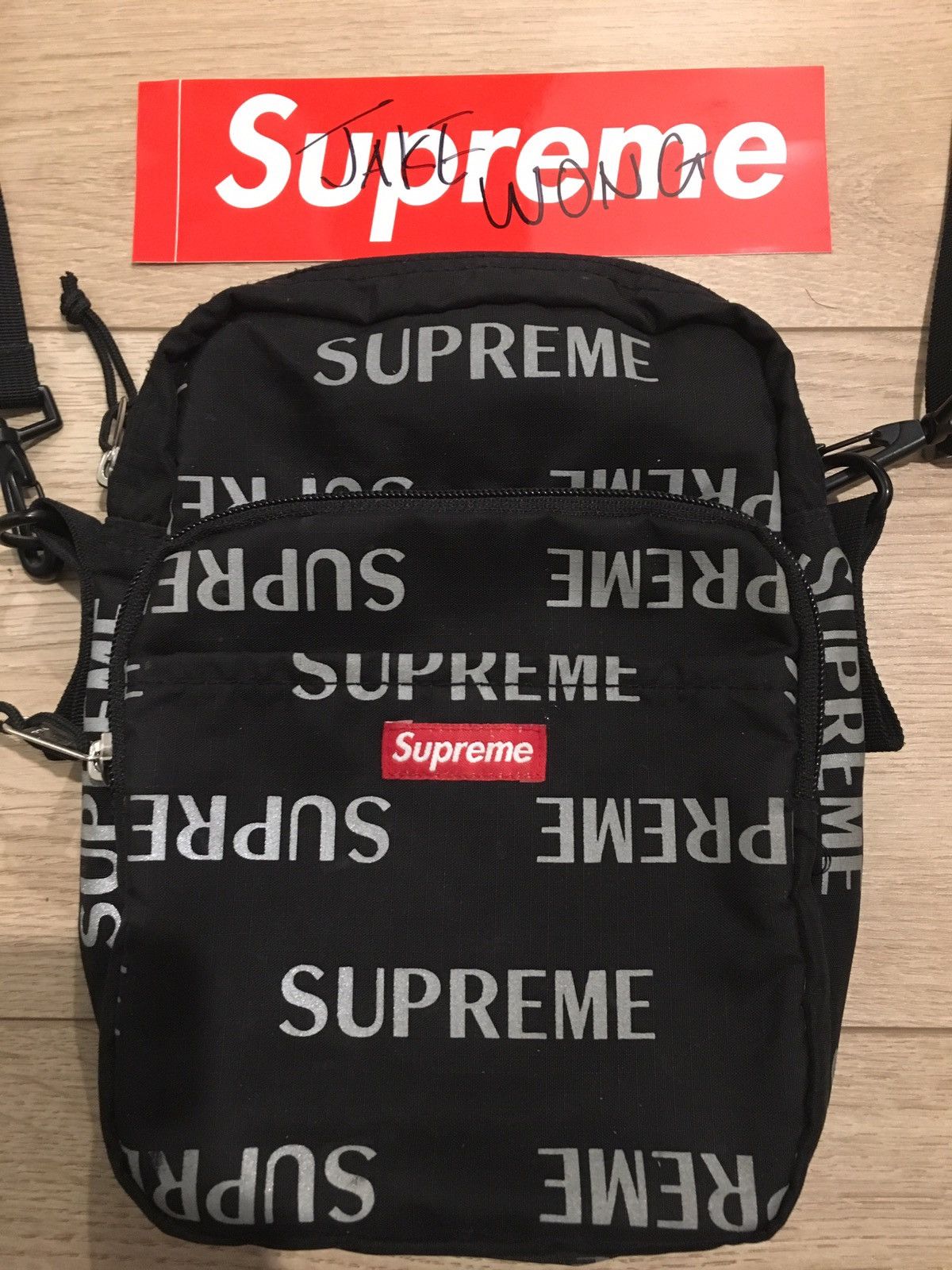 Supreme 3M Reflective Repeat Backpack Red - FW16 - US