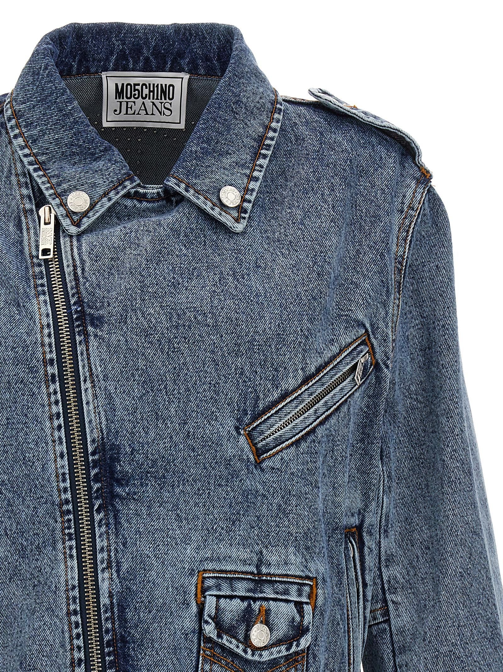 Moschino Crystal Denim Jacket Size S / US 4 / IT 40 - 4 Thumbnail