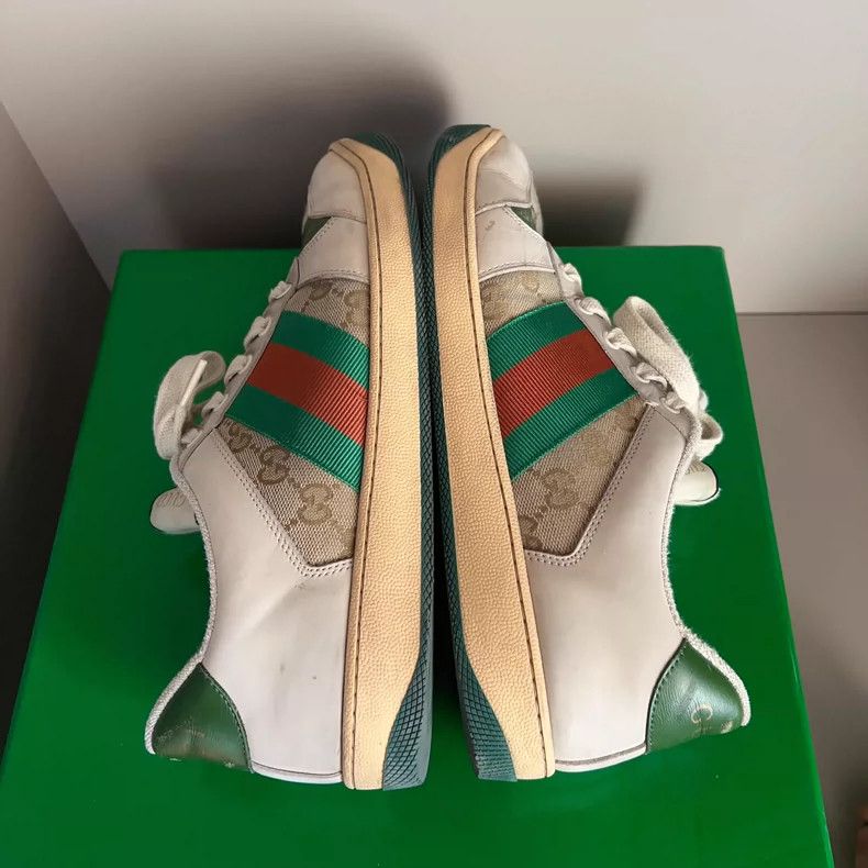 Gucci GUCCI Screener Leather Sneakers for Men Size US 9 / EU 42 - 7 Thumbnail