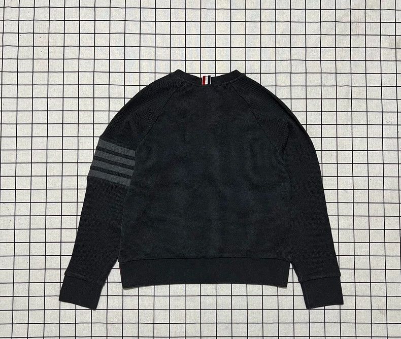 Thom Browne Classic Long Sleeve Waffle Sweatshirt Size US S / EU 44-46 / 1 - 2 Thumbnail