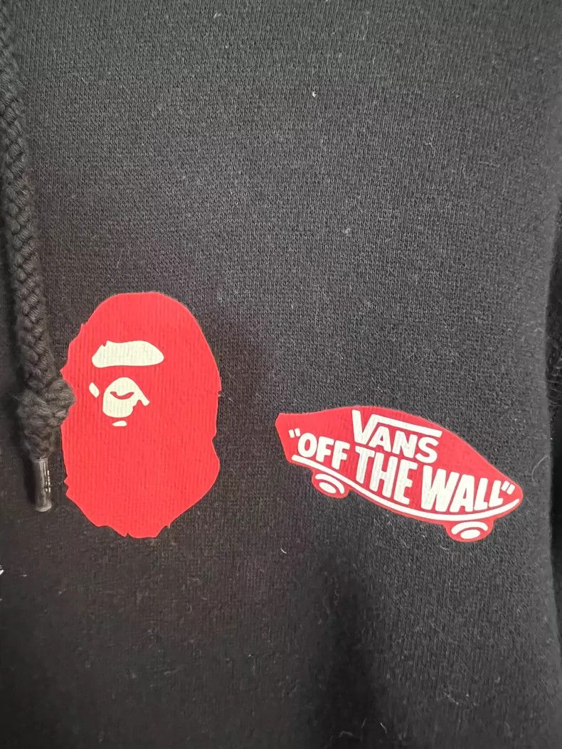 Bape Bape Vans Collaboration Black Hoodie XL Size US XL / EU 56 / 4 - 3 Thumbnail