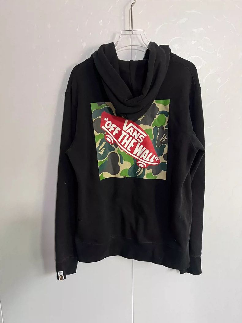 Bape Bape Vans Collaboration Black Hoodie XL Size US XL / EU 56 / 4 - 2 Thumbnail