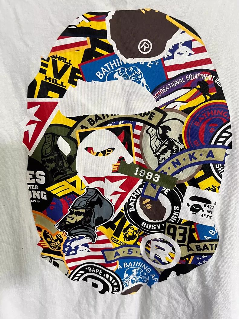 Bape Bape Ape Head Logo Short Sleeve Shirt Size US L / EU 52-54 / 3 - 3 Thumbnail
