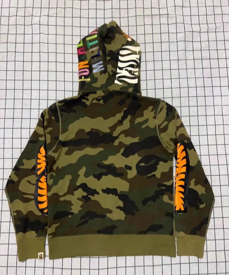 Bape Green Camouflage Zip Hooded Jacket Size US M / EU 48-50 / 2 - 2 Thumbnail