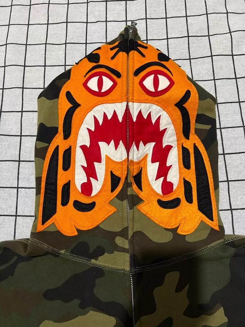 Bape Green Camouflage Zip Hooded Jacket Size US M / EU 48-50 / 2 - 3 Thumbnail