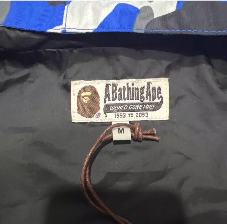 Bape Bape Blue Camouflage Rain Jacket with Tags Size US M / EU 48-50 / 2 - 5 Thumbnail