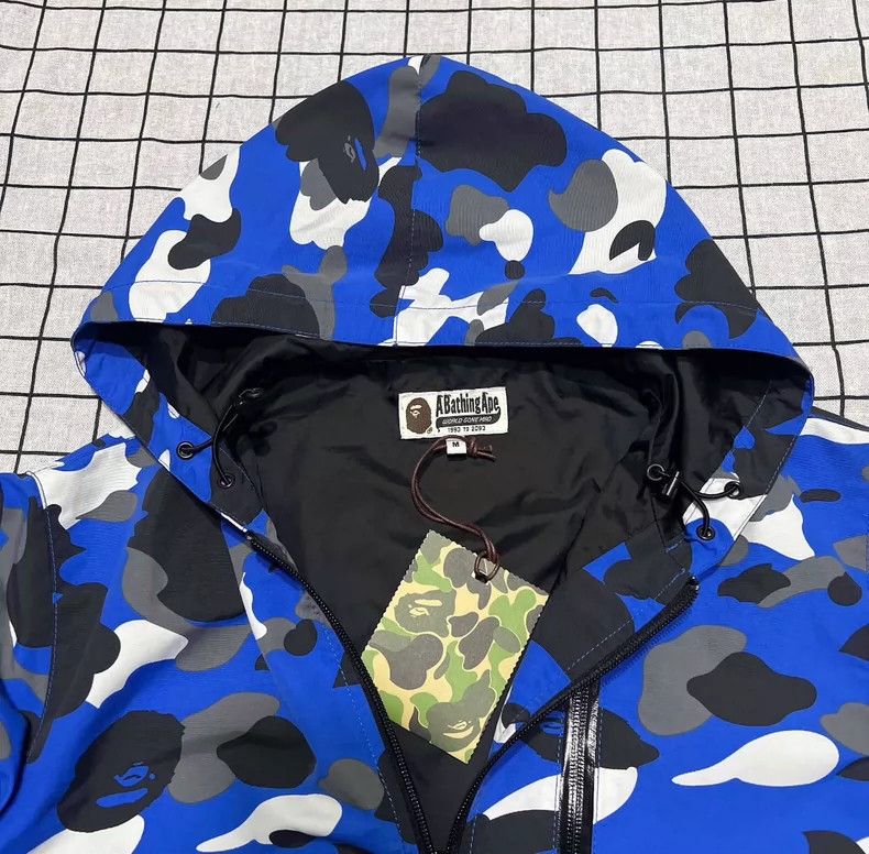 Bape Bape Blue Camouflage Rain Jacket with Tags Size US M / EU 48-50 / 2 - 3 Thumbnail
