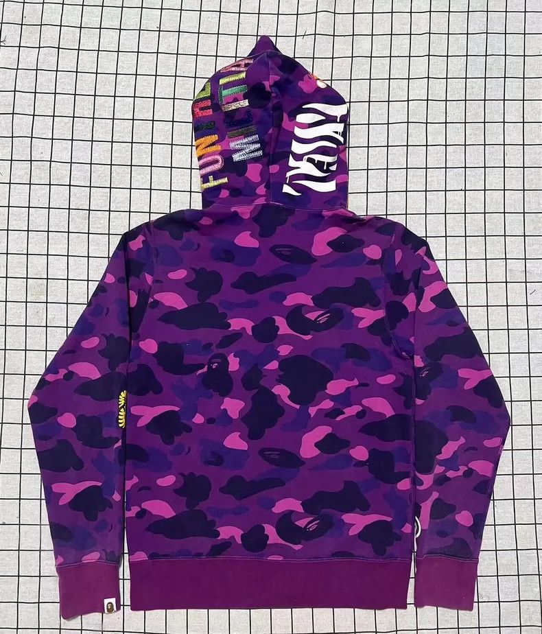 Bape Bape Purple Camouflage Tiger Head Jacket Size US M / EU 48-50 / 2 - 2 Thumbnail