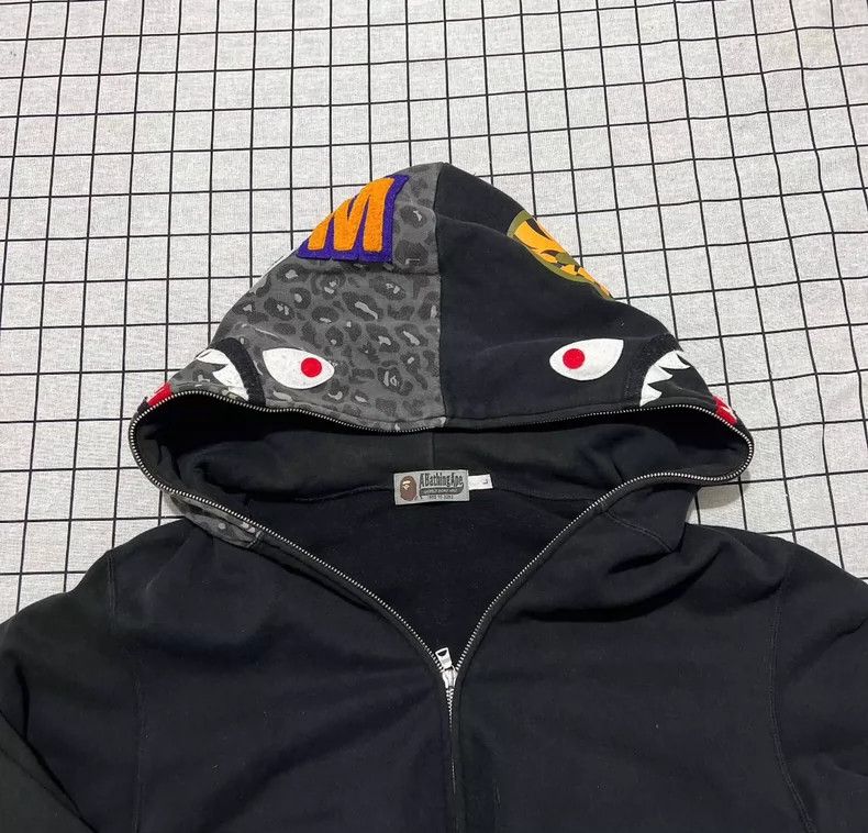 Bape BAPE Shark Zip Jacket in Black and Gray Size US L / EU 52-54 / 3 - 3 Thumbnail