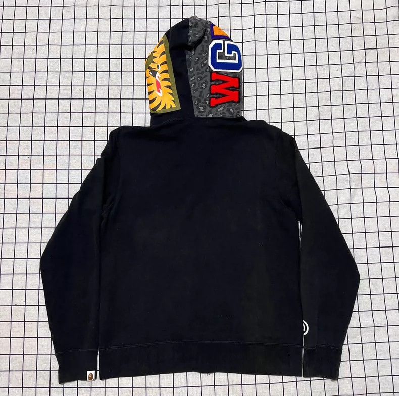 Bape BAPE Shark Zip Jacket in Black and Gray Size US L / EU 52-54 / 3 - 2 Thumbnail