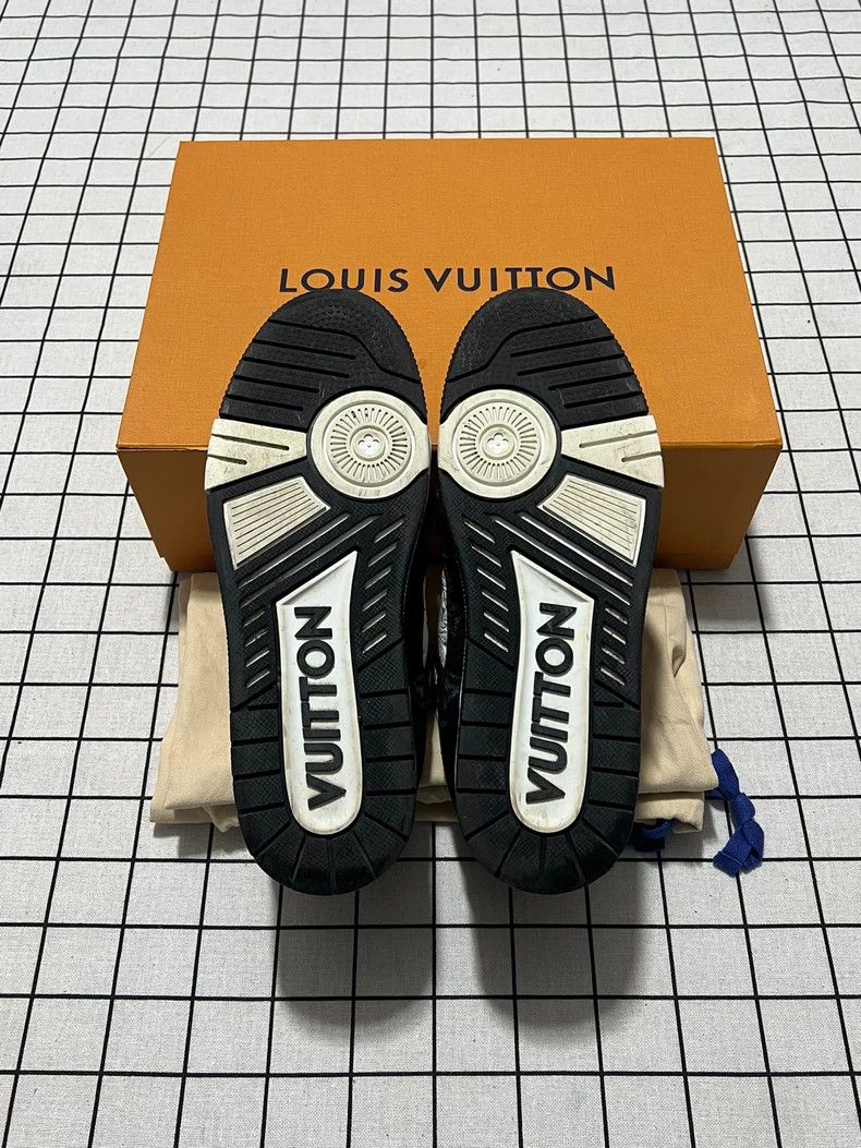 Louis Vuitton Lv Trainer Black White Panda Sneakers UK Size 7 Size US 8.5 / EU 41-42 - 7 Thumbnail