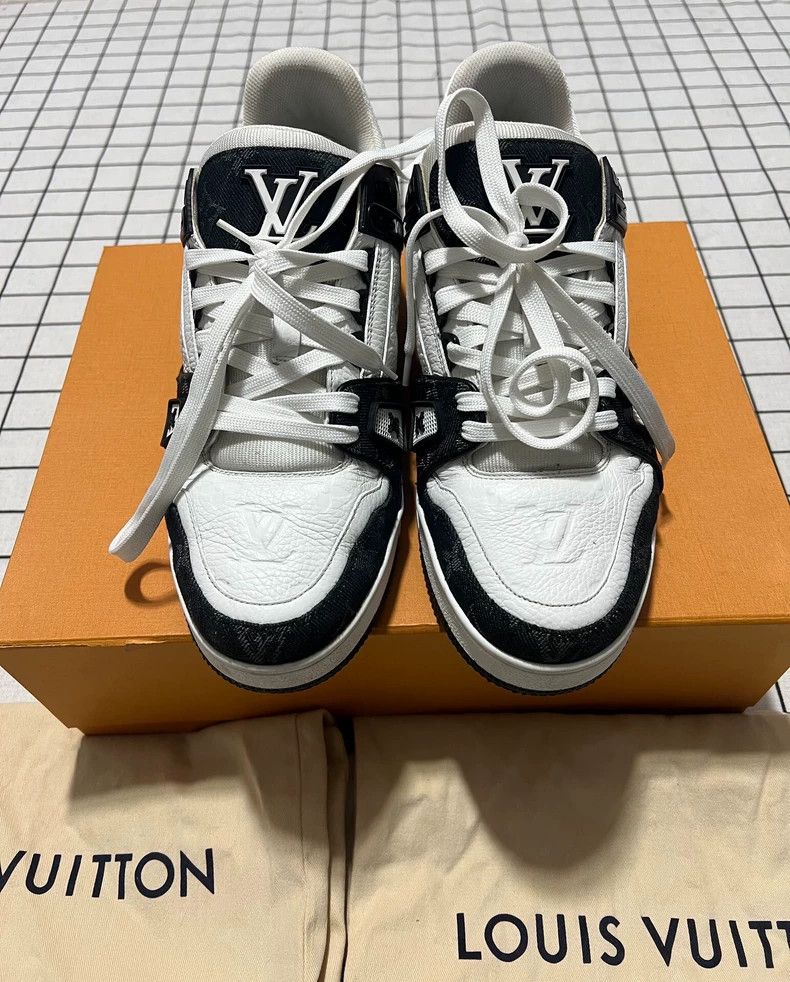 Louis Vuitton Lv Trainer Black White Panda Sneakers UK Size 7 Size US 8.5 / EU 41-42 - 2 Thumbnail